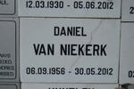 NIEKERK Daniel, van 1956-2012
