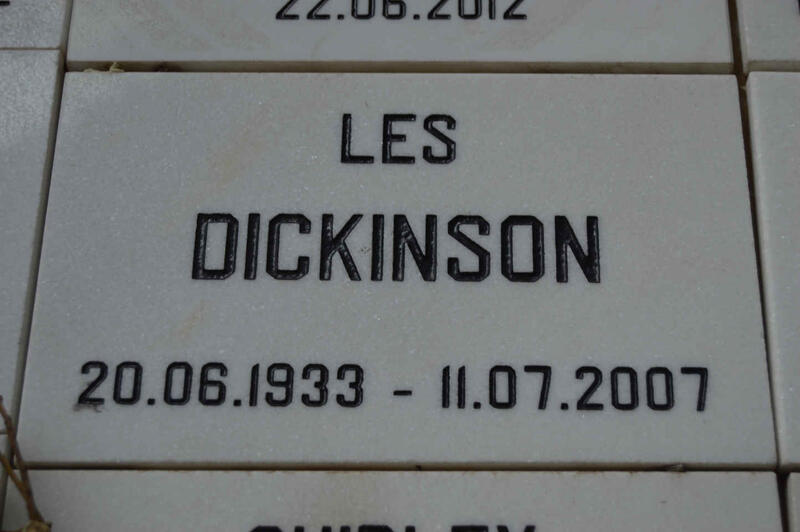 DICKINSON Les 1933-2007