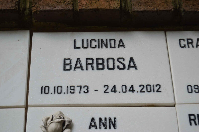 BARBOSA Lucinda 1973-2012