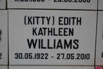 WILLIAMS Edith Kathleen 1922-2010