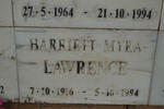 LAWRENCE Harriett Myra 1916-1994