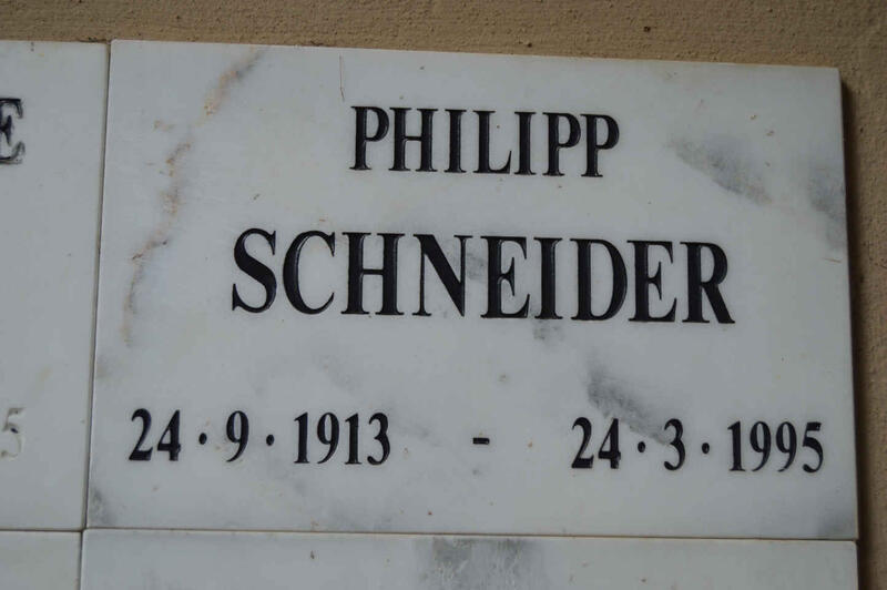 SCHNEIDER Philipp 1913-1995