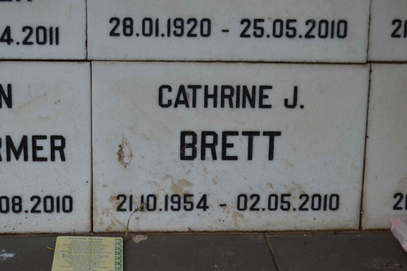BRETT Cathrine J. 1954-2010