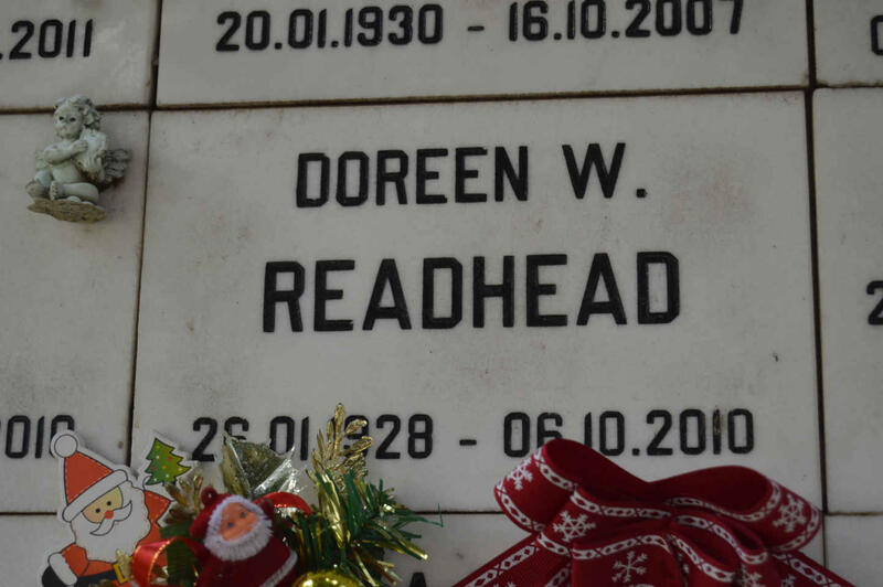 READHEAD Doreen W. 1928-2010