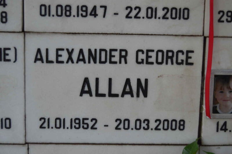 ALLAN Alexander George 1952-2008