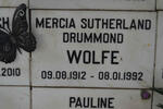 WOLFE Mercia Sutherland Drummond 1912-1992