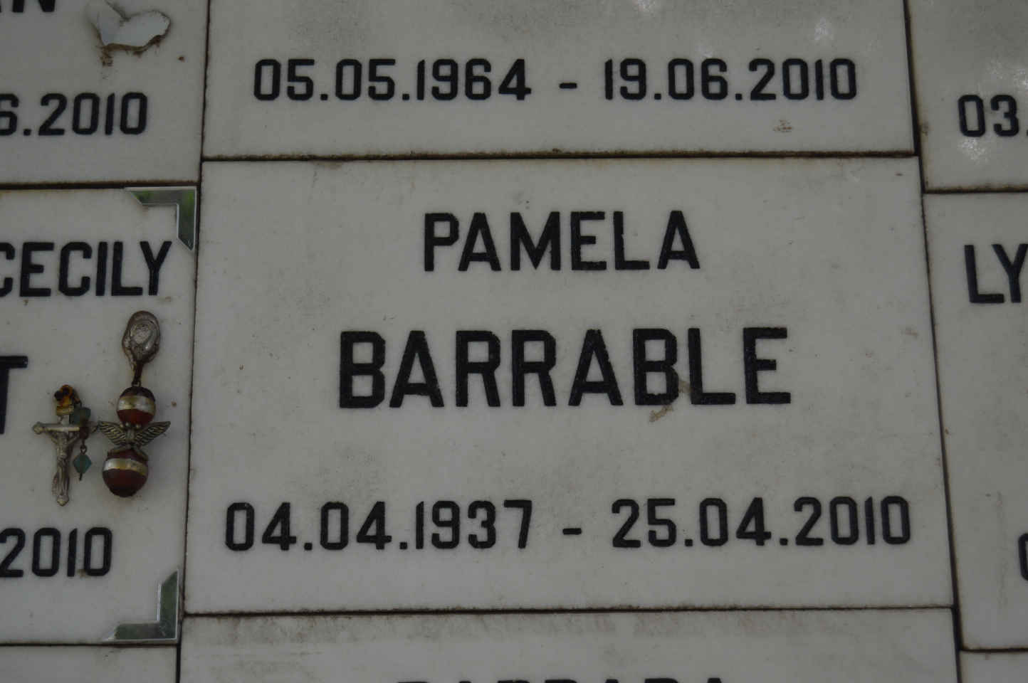 BARRABLE Pamela 1937-2010