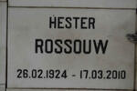 ROSSOUW Hester 1924-2010