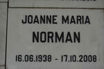 NORMAN Joanne Maria 1938-2008