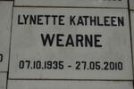 WEARNE Lynette Kathleen 1935-2010