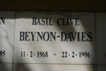 DAVIES Basil Clive, BEYNON 1968-1996