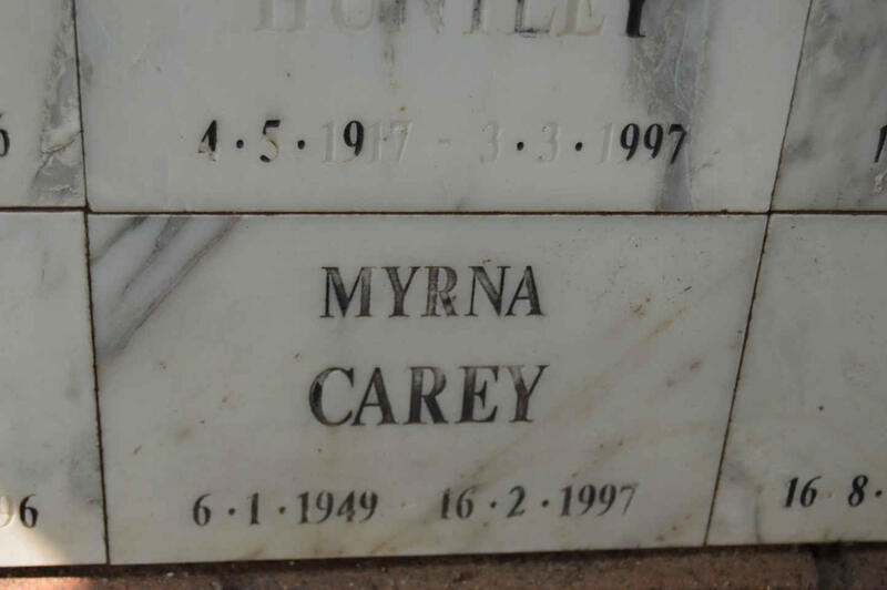 CAREY Myrna 1949-1997