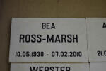 MARSH Bea, ROSS 1938-2010