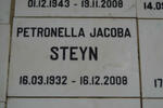 STEYN Petronella Jacoba 1932-2008