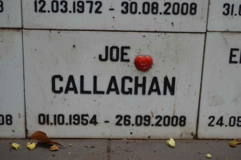 CALLAGHAN Joe 1954-2008