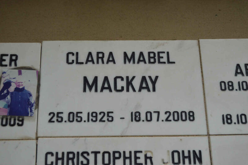 MACKAY Clara Mabel 1925-2008