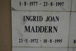 MADDERN Ingrid Joan 1972-1995