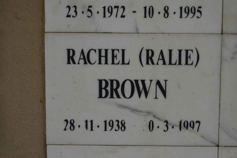 BROWN Rachel 1938-1997