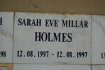 HOLMES Sarah Eve Millar 1997-1997