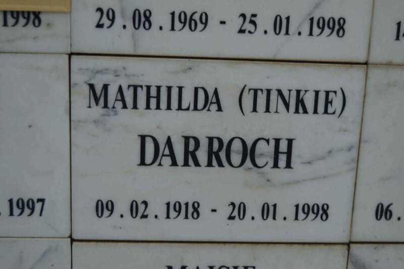 DARROCH Mathilda 1918-1998