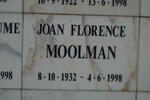 MOOLMAN Joan Florence 1932-1998