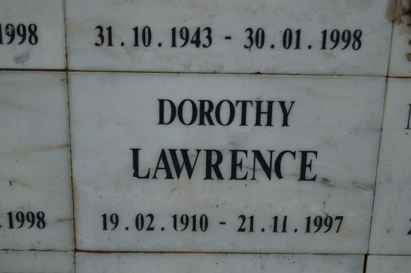 LAWRENCE Dorothy 1910-1997