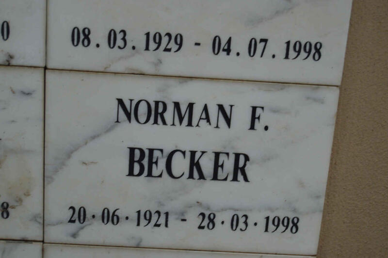 BECKER Norman F. 1921-1998