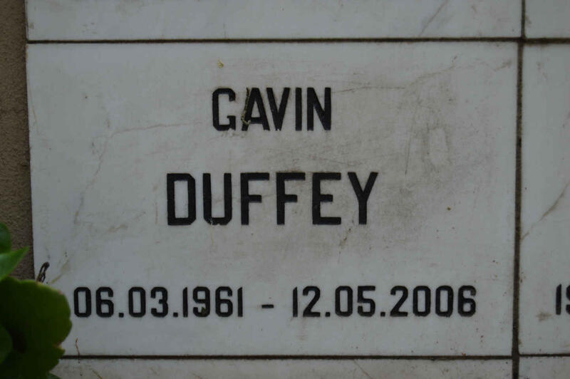 DUFFEY Gavin 1961-2006