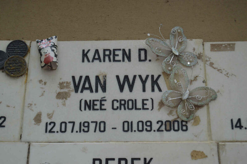 WYK Karen D., van nee CROLE 1970-2008