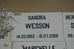 WESSON Sandra 1952-2009