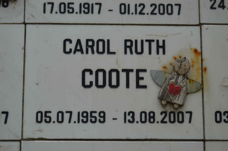 COOTE Carol Ruth 1959-2007