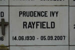 RAYFIELD Prudence Ivy 1930-2007