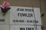 FOWLER Jean Dykes 1930-2009