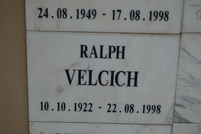 VELCICH Ralph 1922-1998