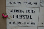 CHRYSTAL Alfreda Emily 1921-1998