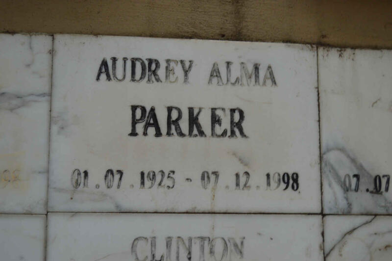 PARKER Audrey Alma 1925-1998