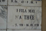 MATTHEE Sheila May 1930-1999
