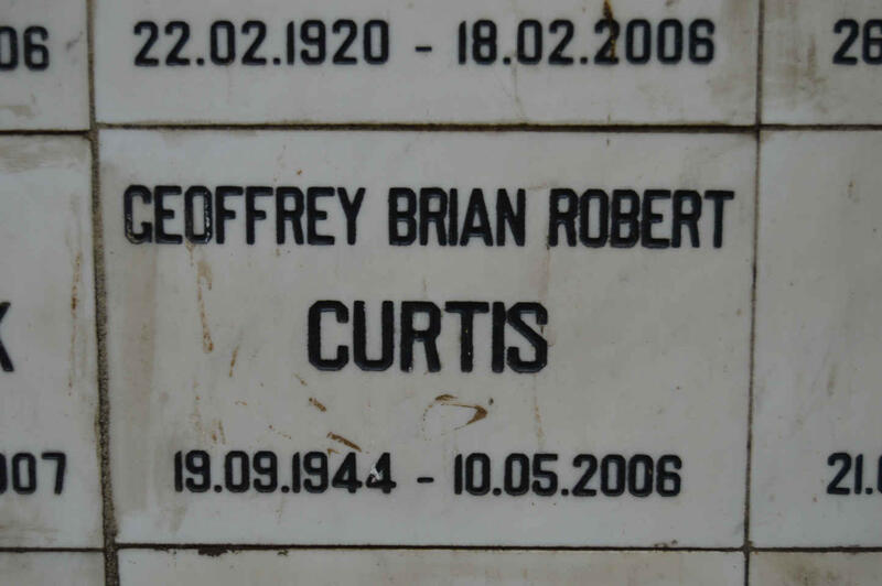 CURTIS Geoffrey Brian Robert 1944-2006