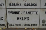HELPS Yvonne Jeanette 1921-2006