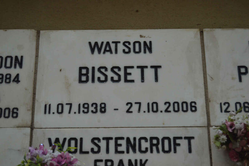 BISSETT Watson 1938-2006