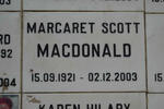 MACDONALD Margaret Scott 1921-2003