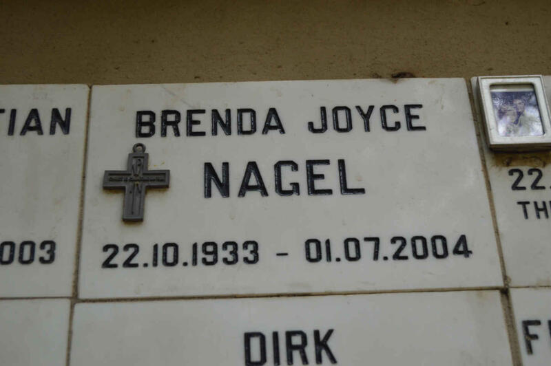 NAGEL Brenda Joyce 1933-2004