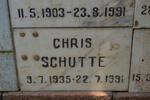 SCHUTTE Chris 1935-1991