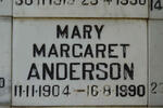 ANDERSON Mary Margaret 1904-1990