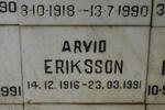 ERIKSSON Arvio 1916-1991
