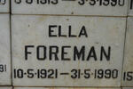FOREMAN Ella 1921-1990