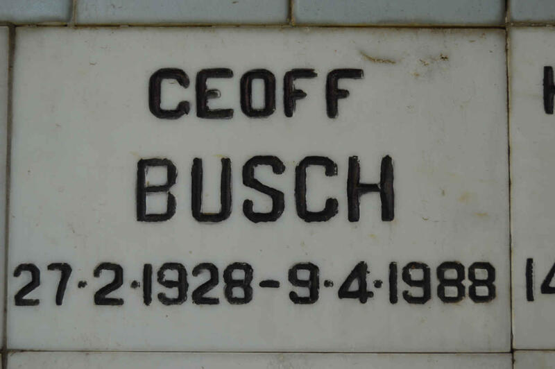 BUSCH Geoff 1928-1988
