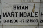 MARTINDALE Brian 1936-1989