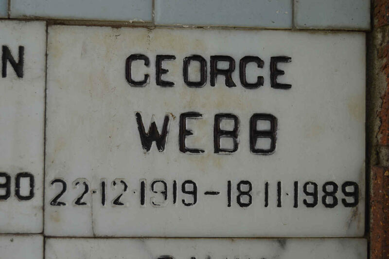 WEBB George 1919-1989