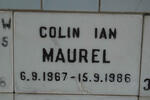 MAUREL Colin Ian 1967-1986